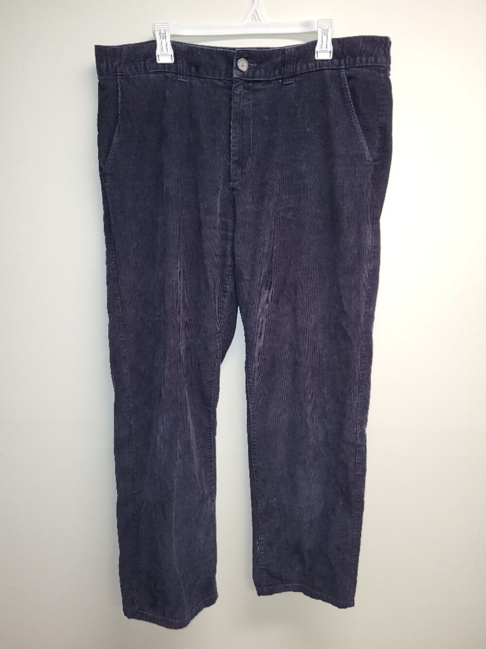 Logan Hill Blue Corduroy Pants Men's Size 38 Casual Straight Leg